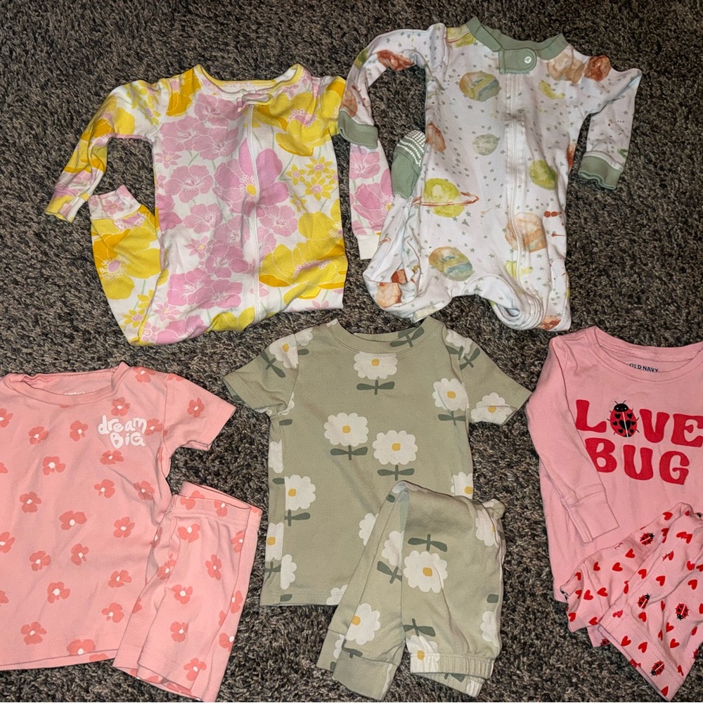 12-18 month pajama lot